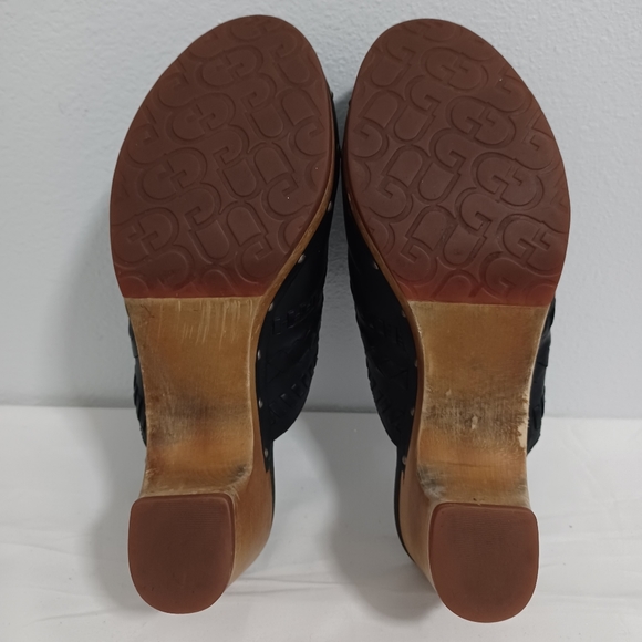 Ugg Australia Vivica 1952 black leather studded mule clog shoes  women's sz 8 - Picture 6 of 8